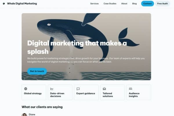 Whale Digital Marketing screenshot
