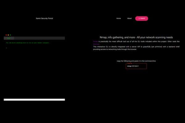 Xamir Security Portal screenshot